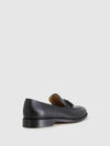 Loafers com Ponta Redonda em Preto